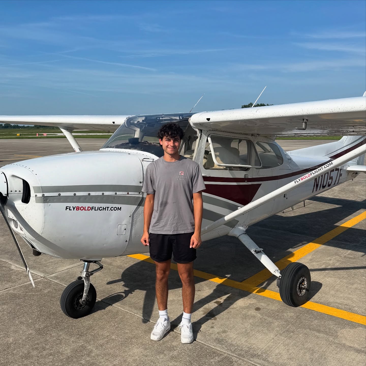 Alan Morris - First Solo Flight